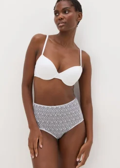 4 Pack Black Floral Full Knickers