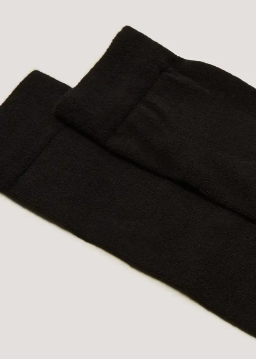2 Pack Black Knee Socks