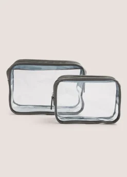2 Pack Clear Cosmetic Bag