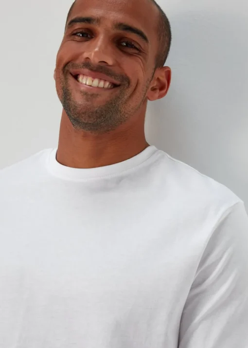 5 Pack Essential White T-Shirts