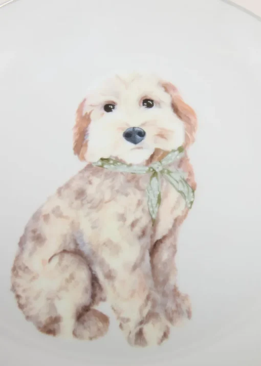 4 Pack Grey Connie Cockapoo Placemats (10.5cm x 10.5cm)