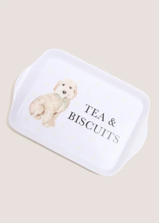 4 Pack Grey Connie Cockapoo Placemats (10.5cm x 10.5cm)