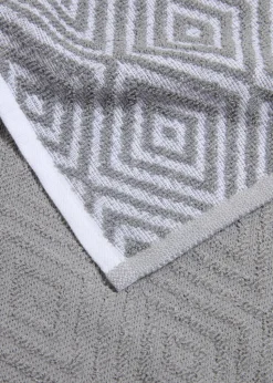 2 Pack Grey Geometric Tea Towels