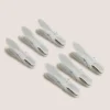 24 Pack Grey Soft Grip Pegs