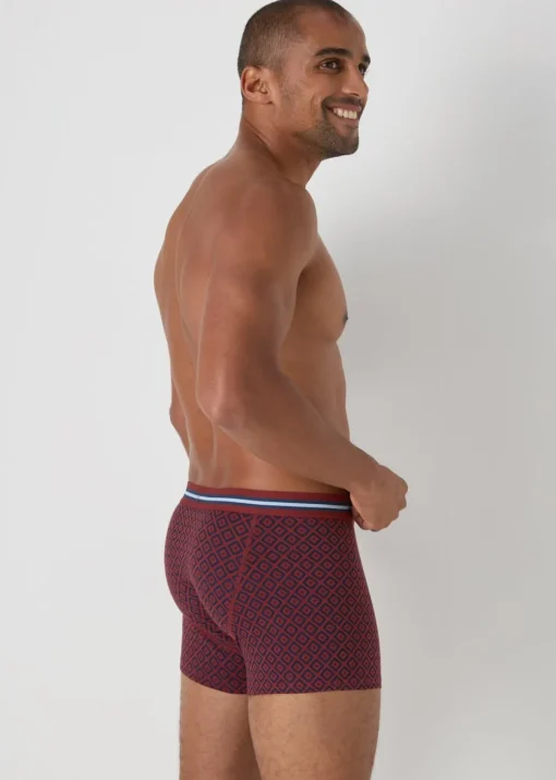 5 Pack Multicolour Geometric Keyhole Boxers
