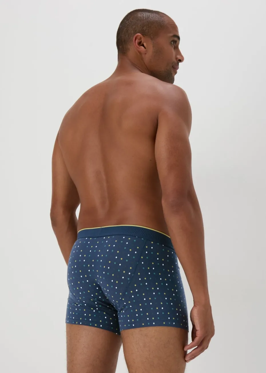 3 Pack Multicolour Patterned Keyhole Boxers