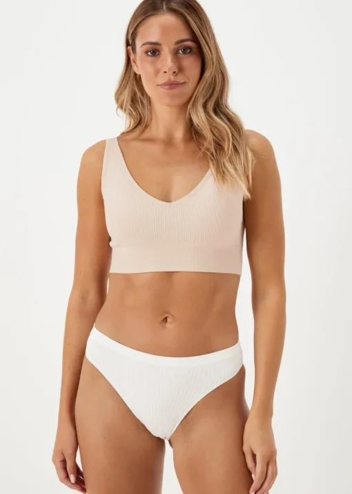 2 Pack Navy & Nude Seamless Bralettes