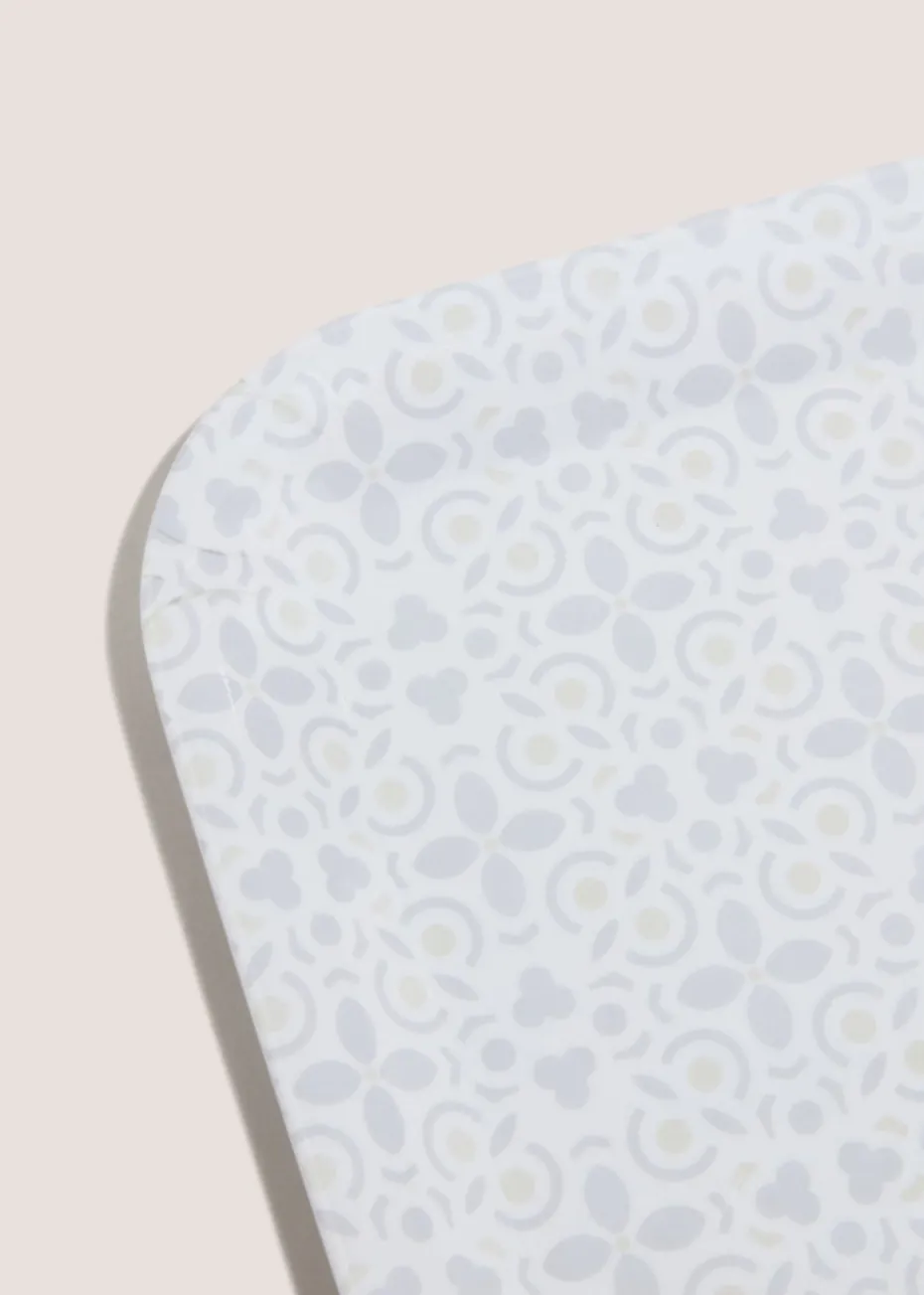 4 Pack of Grey Tile Cork Coasters