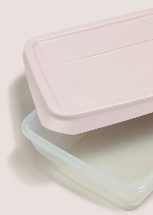4 Pack Pink Food Containers