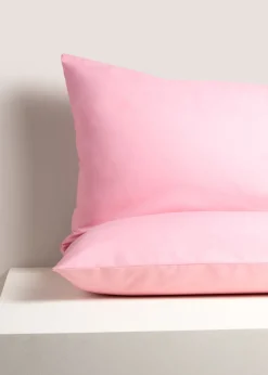 2 Pack Pink Housewife Pillowcases
