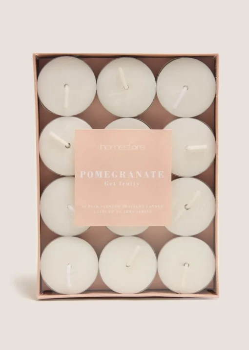 24 Pack Pomegrante Tea Lights