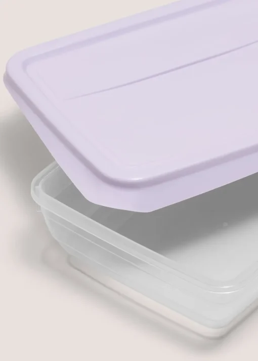 4 Pack Purple Food Containers