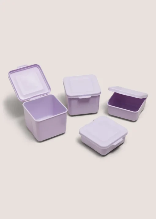 4 Pack Purple Snack Pots