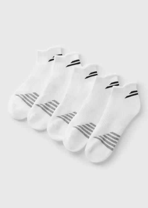 5 Pack White Athletic Trainers