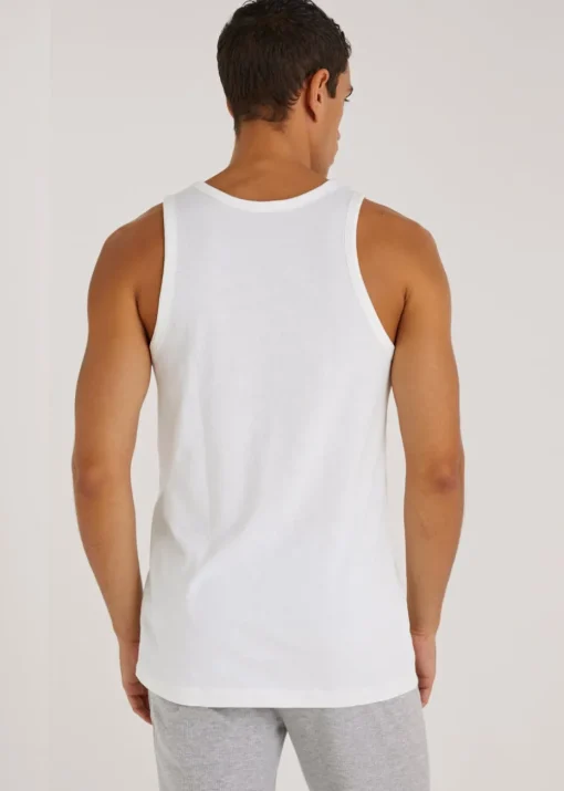2 Pack White Cotton Vests