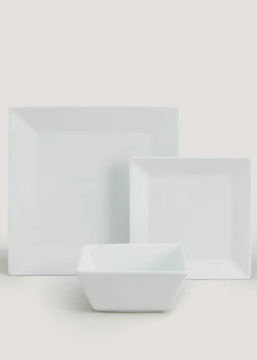 12 Piece Chicago Square Dinner Set