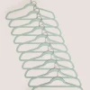 30 Piece Green Flocked Hangers
