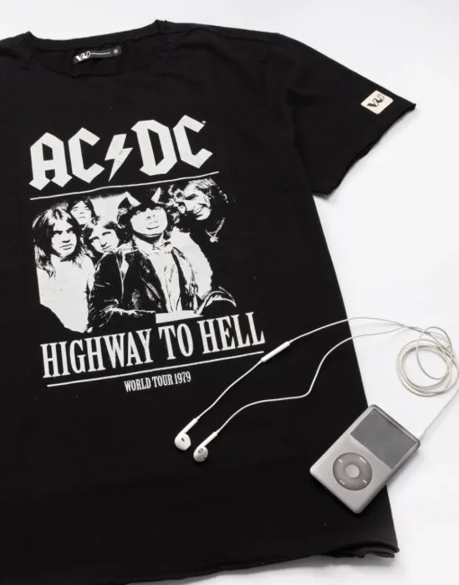 AC/DC Unisex Black Band Members T-Shirt