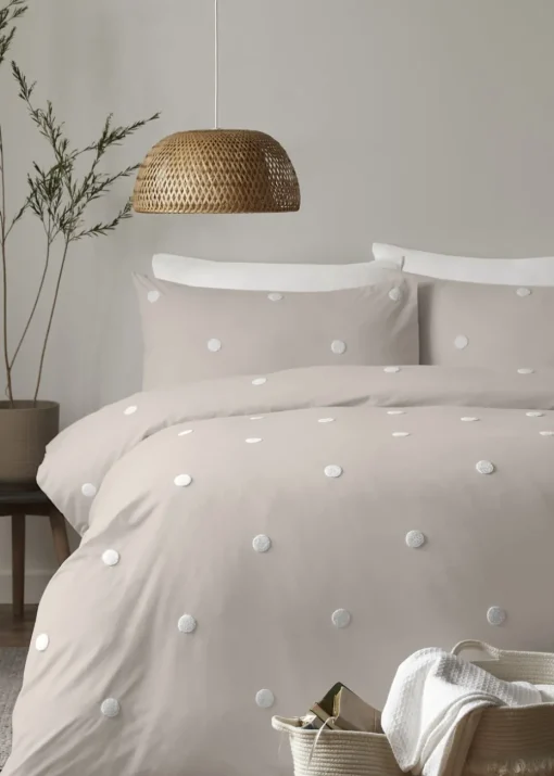 Appletree Dot Garden Beige Duvet Cover Set