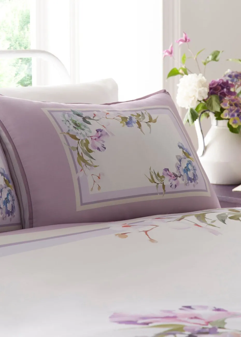 Appletree Heritage Arley Sateen Lilac Duvet Cover Set