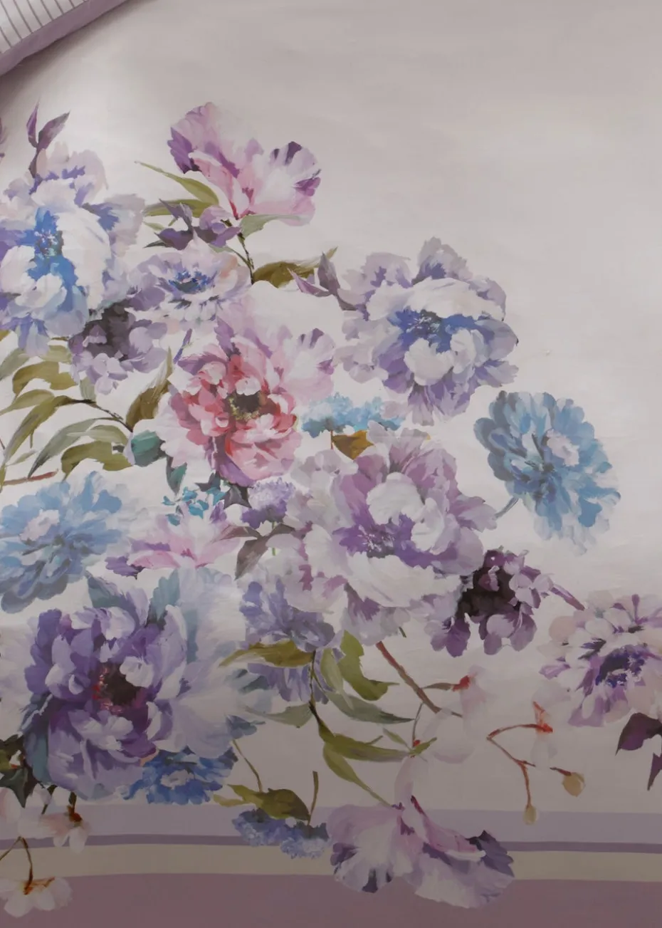 Appletree Heritage Arley Sateen Lilac Duvet Cover Set