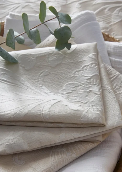 Appletree Heritage Elysia Jacquard Cream Duvet Cover Set