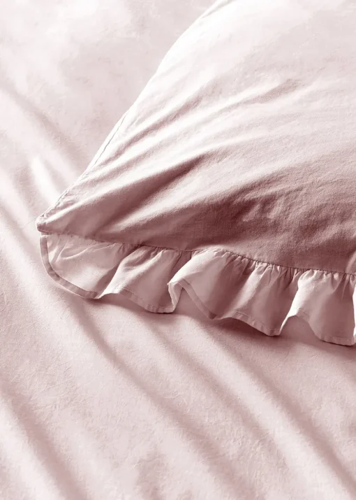 Appletree Loft Cassia Frill Lavender Duvet Cover Set