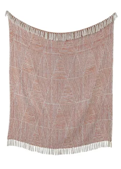 Appletree Loft Myan Tasselled Terracotta Throw