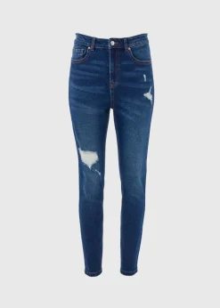April Mid Wash Ripped Skinny Jeans