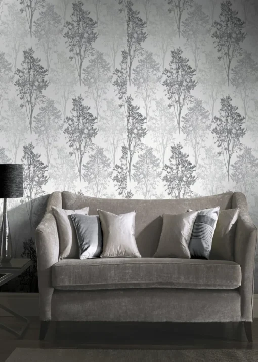Arthouse Wildwood Mono Wallpaper