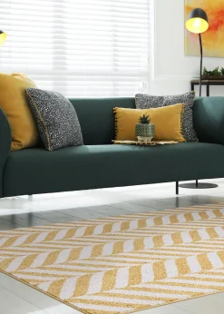 Asiatic Muse Yellow Chevron Rug