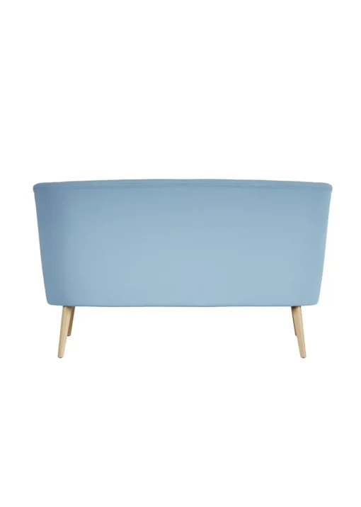Aura Linda Cornflower Blue/Blonde Wood 2 Seater Sofa