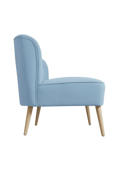 Aura Linda Cornflower Blue/Blonde Wood 2 Seater Sofa