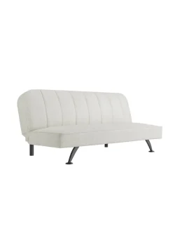 Aura Napoleonville Ivory Boucle/Matte Black Sofa Bed