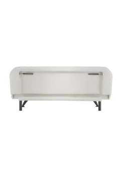 Aura Napoleonville Ivory Boucle/Matte Black Sofa Bed