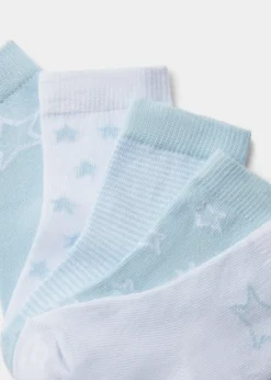 Baby 5 Pack Blue Socks (Newborn-23mths)