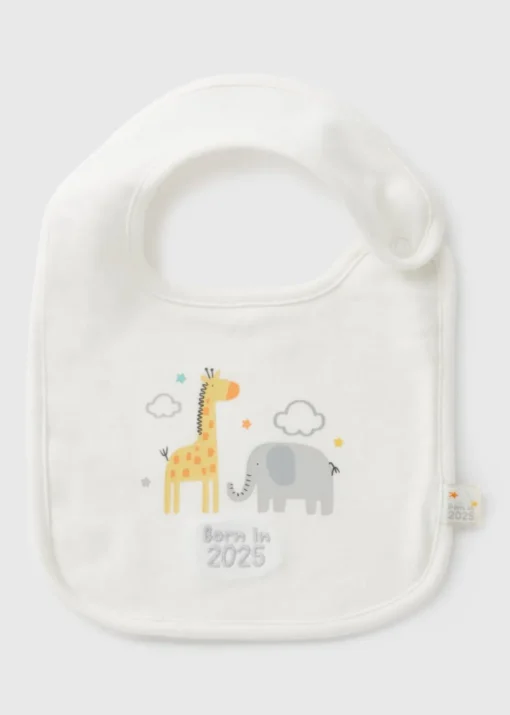 Baby Cream Born In 2025 Bib
