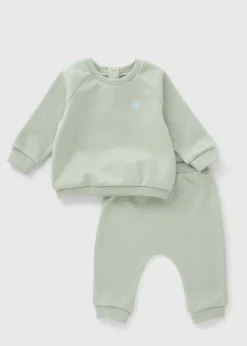 Baby Green Sweatshirt & Jogging Bottom Set (Newborn-23mths)