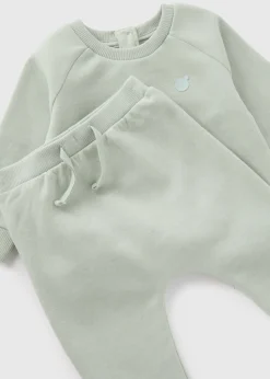 Baby Green Sweatshirt & Jogging Bottom Set (Newborn-23mths)