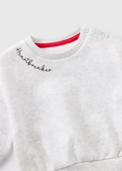 Baby Grey Heartbreaker Sweatshirt (Newborn-23mths)