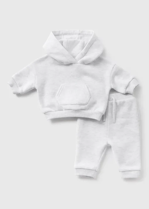 Baby Grey Sweatshirt & Jogging Bottoms Set (Newborn-23mths)