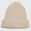 Baby Oatmeal Ribbed Beanie (Newborn-23mths)