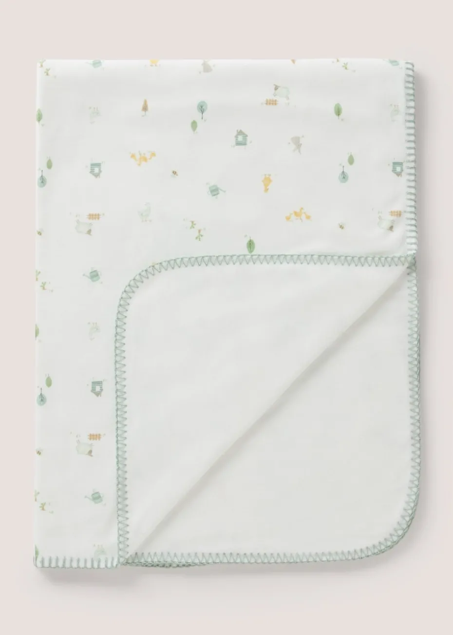 Baby Sage Animal Shawl