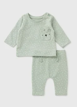 Baby Sage Top & Leggings Set (Newborn-18mths)