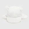 Baby White Seersucker Sun Hat (Newborn-23mths)