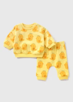 Baby Yellow Chick Sweatshirt & Jogging Bottom Set (Newborn-23mths)