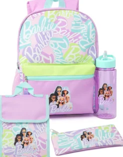 Barbie 4 Piece  Purple Backpack Set