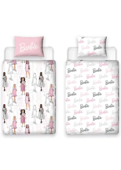 Barbie Figures Reversible Duvet Cover Set