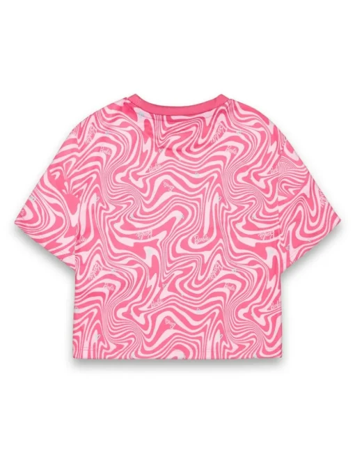 Barbie Girls Pink All Over Pattern Pyjama Set (3 - 12 Years)