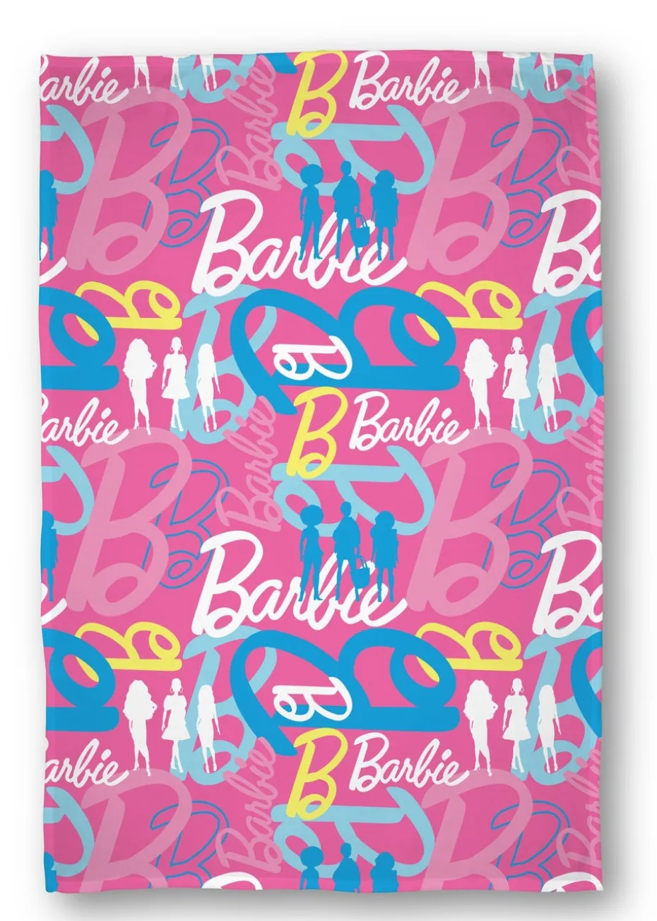 Barbie Pink Fleece Throw